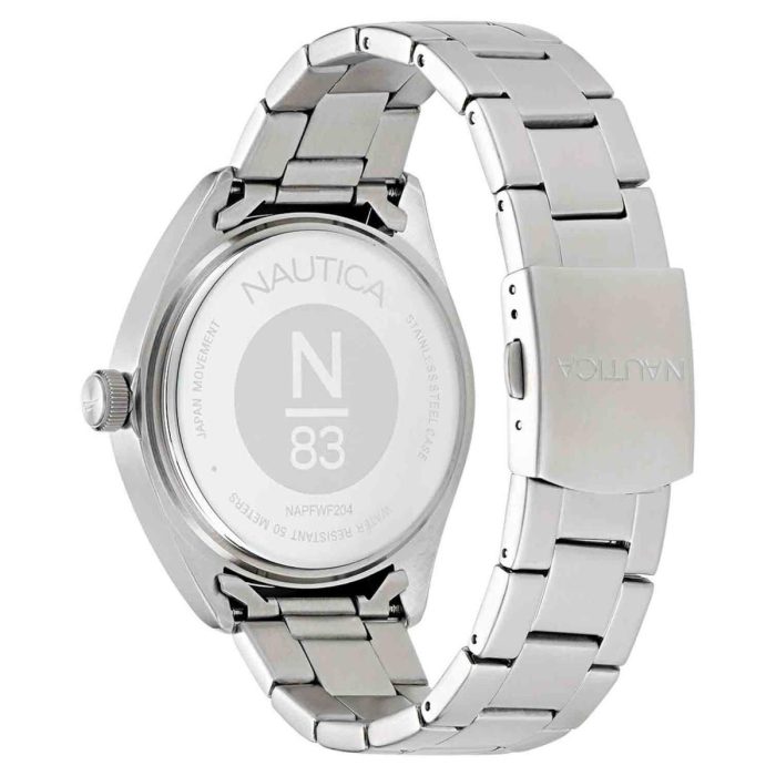 Nautica N83 Finn World Silver Stainless Steel Bracelet NAPFWF204