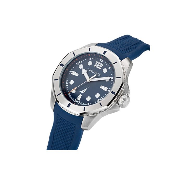 Nautica Koh May Bay Blue Silicone Strap NAPKMF201