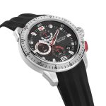 Nautica NST 101 Black Silicone Strap Chronograph NAPNSF109