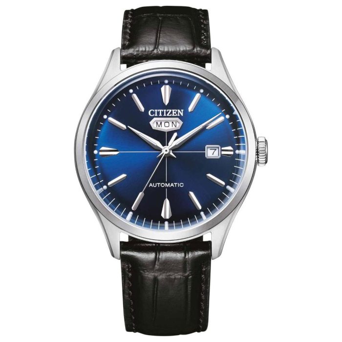 Citizen Automatic Black Leather Strap NH8390-20LE