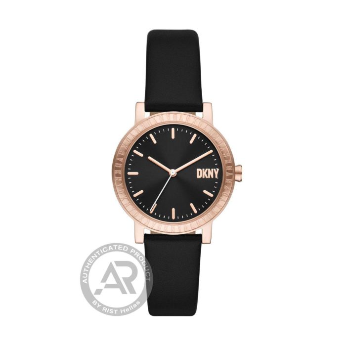 Dkny Soho D Black Leather Strap NY6618