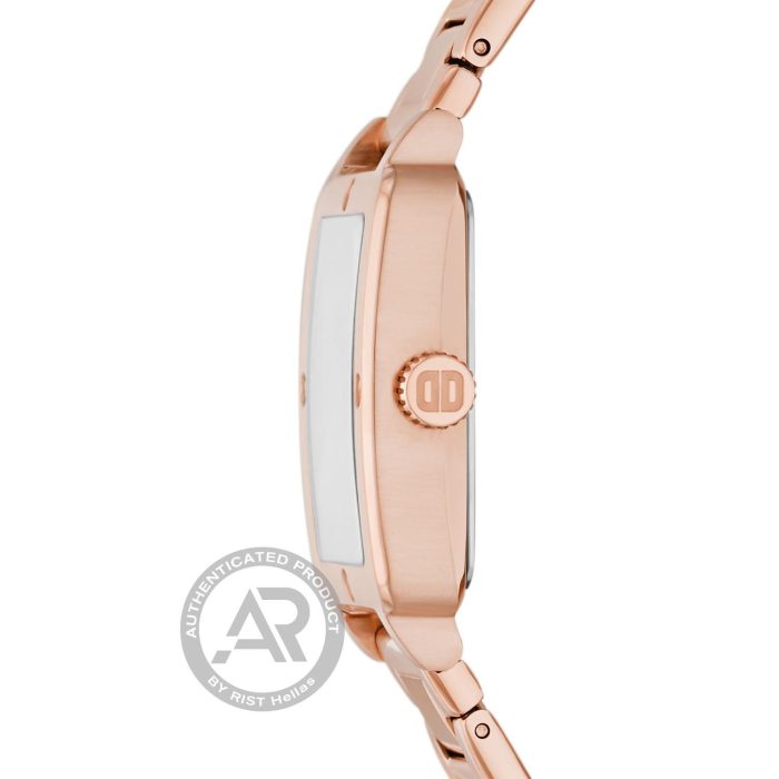 Dkny City Rivet Rose Gold Stainless Steel Bracelet NY6663