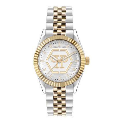 Philipp Plein Date Superlative Two Tone Stainless Steel Bracelet PW2BA0323