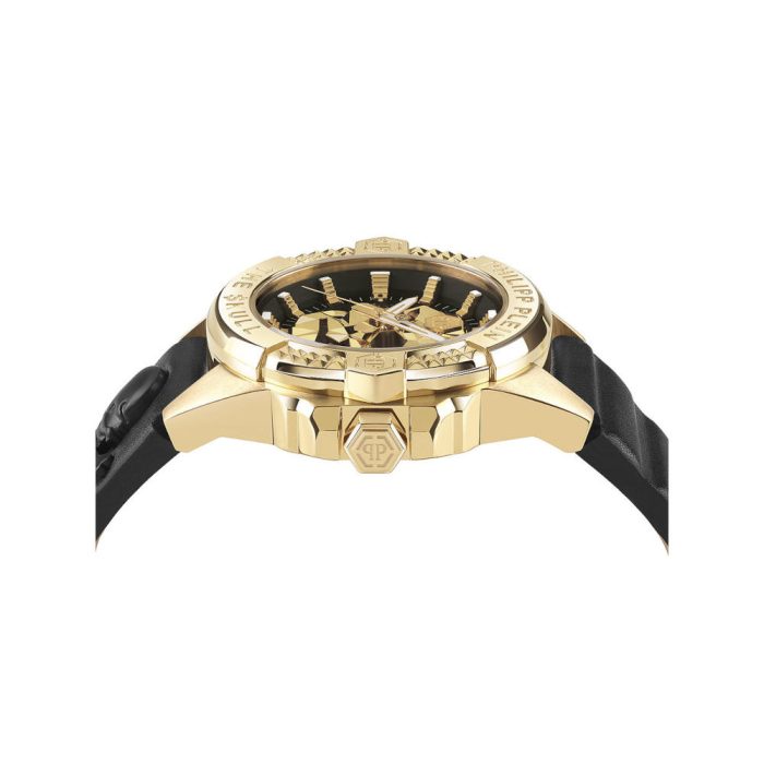 Philipp Plein The Skull Black Leather Strap PWAAA0521