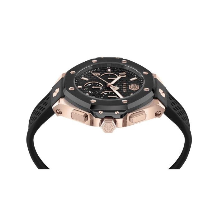 Philipp Plein Chrono Royal Black Rubber Strap Chronograph PWPRA0824