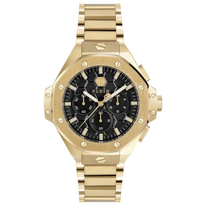 Philipp Plein Chrono Royal Gold Stainless Steel Bracelet Chronograph PWPSA0424