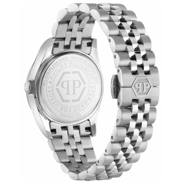 Philipp Plein Superlative Crystals Silver Stainless Steel Bracelet PWYAA0123