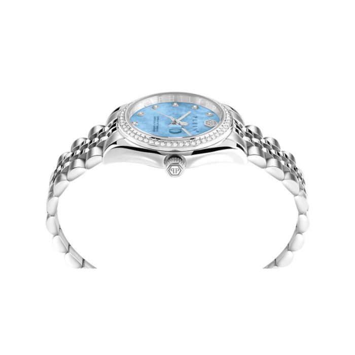 Philipp Plein Date Superlative Crystals Silver Stainless Steel Bracelet PWYAA0423