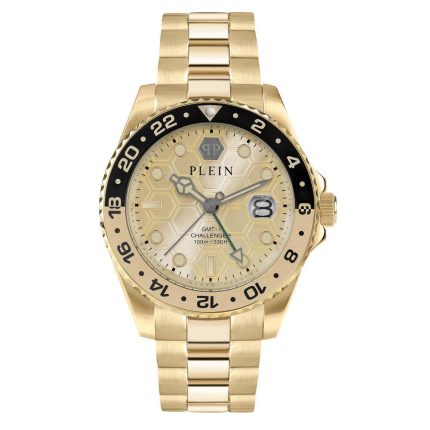 Philipp Plein GMT-I Challenger Gold Stainless Steel Bracelet PWYBA0423