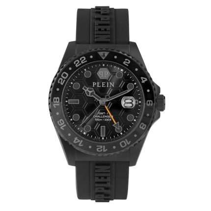 Philipp Plein GMT-I Challenger Black Rubber Strap PWYBA1023