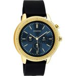 Oozoo Gold Black Rubber Strap Smartwatch Q00301