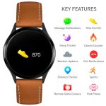 Reflex Active Series 04 Brown Leather Strap Smartwatch RA04-1000