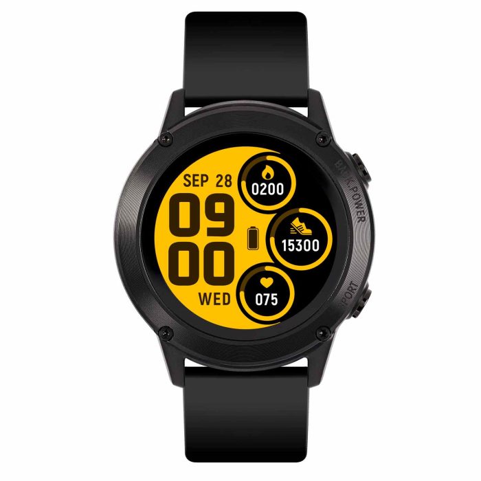 Reflex Active Series 18 Black Rubber Strap Smartwatch RA18-2148