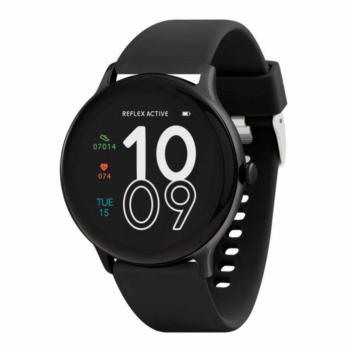 Reflex Active Series 22 Black Rubber Strap Smartwatch RA22-2182