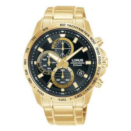 Lorus Sports Chronograph Gold Stainless Steel Bracelet RM358JX9