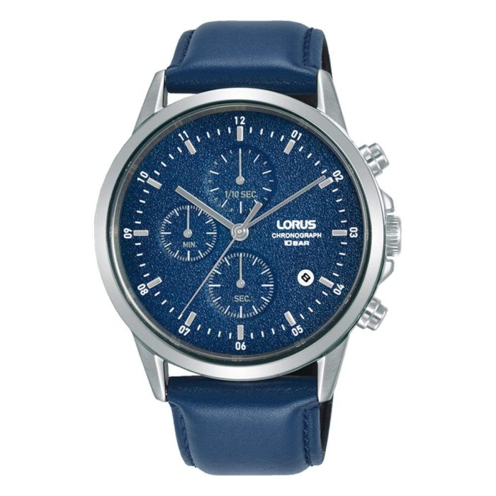 Lorus Urban Chronograph Blue Leather Strap RM375HX9