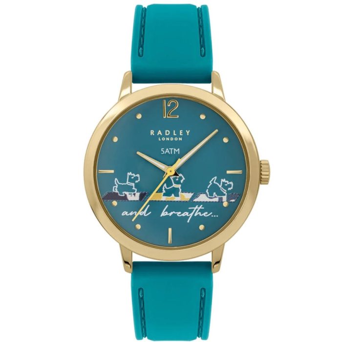 Radley London Yoga Dog Light Blue Silicone Strap RY21610