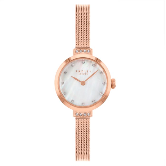 Radley London Ladies Rose Gold Metal Mesh Bracelet RY4604