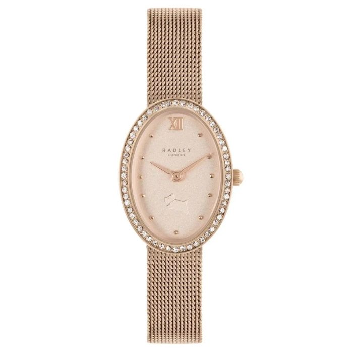 Radley London Cranwell Close Rose Gold Metal Mesh Bracelet RY4614