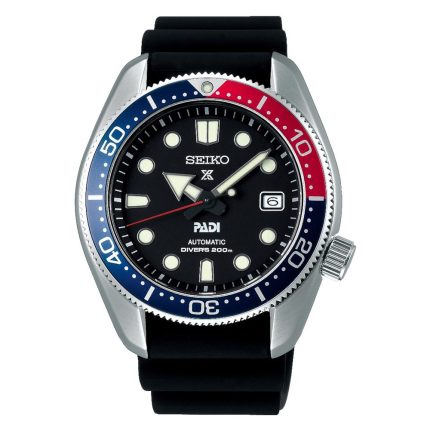 Seiko Prospex Divers PADI Automatic Black Silicone Strap SPB087J1