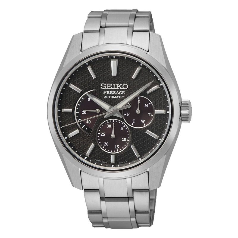 Seiko Presage Sharp Edged 'Kurotobi' Russet Automatic Stainless Steel Bracelet SPB307J1