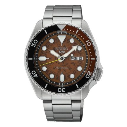 Seiko 5 Sports SKX 'Skeleton Style' Automatic Silver Stainless Steel Bracelet SRPJ47K1F