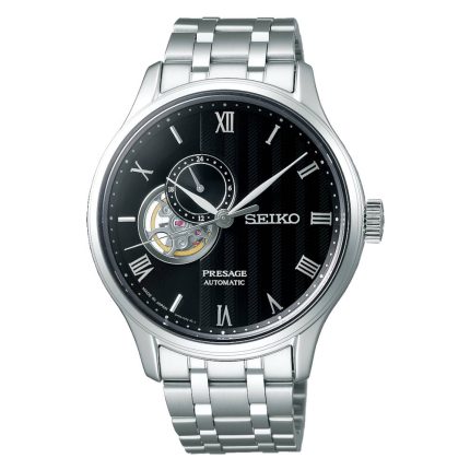 Seiko Presage Zen Garden Automatic Silver Stainless Steel Bracelet SSA377J1