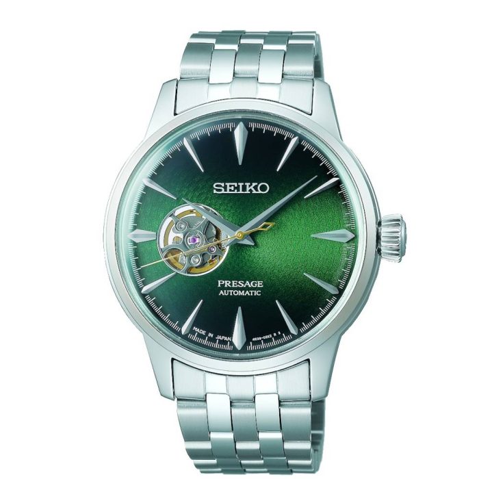 Seiko Presage Automatic Cocktail Time "Grasshopper" Silver Stainless Steel Bracelet SSA441J1