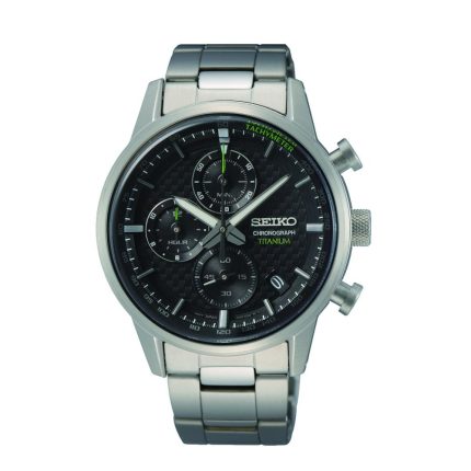 Seiko Conceptual Chronograph Silver Titanium Bracelet SSB389P1