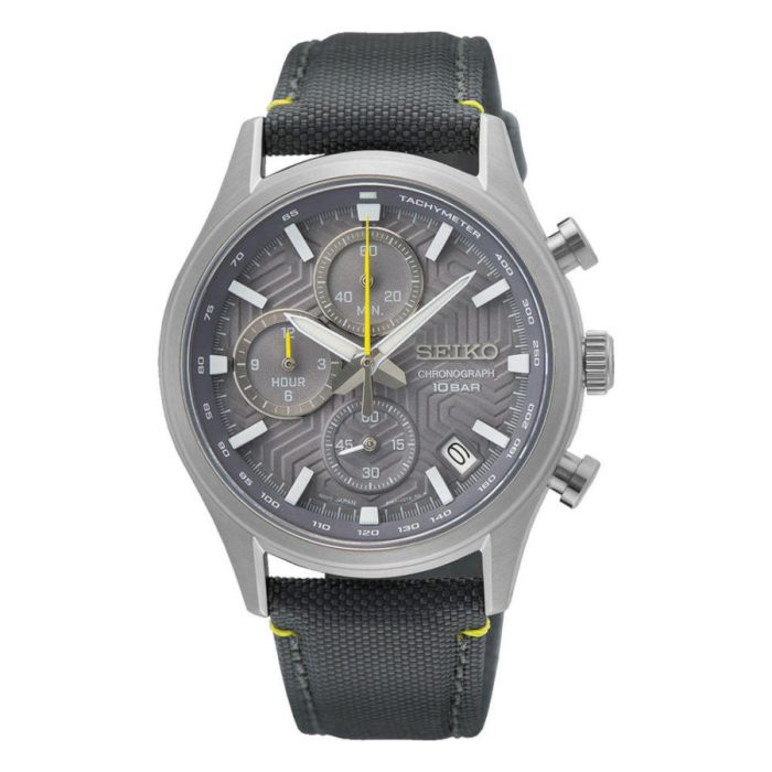 Seiko Conceptual Chronograph Grey Synthetic Strap SSB423P1