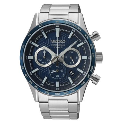 Seiko Conceptual Chronograph Silver Stainless Steel Bracelet SSB445P1