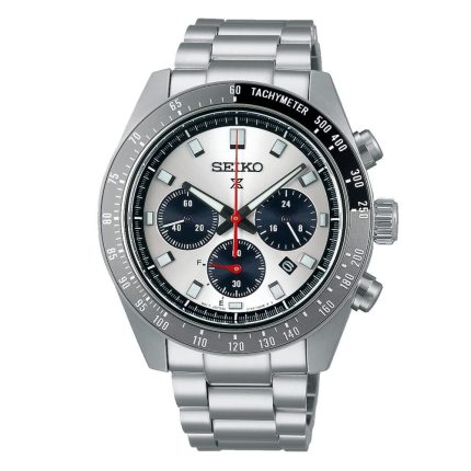 Seiko Prospex Speedtimer 'Go Large' Solar Chronograph Silver Stainless Steel Bracelet SSC911P1