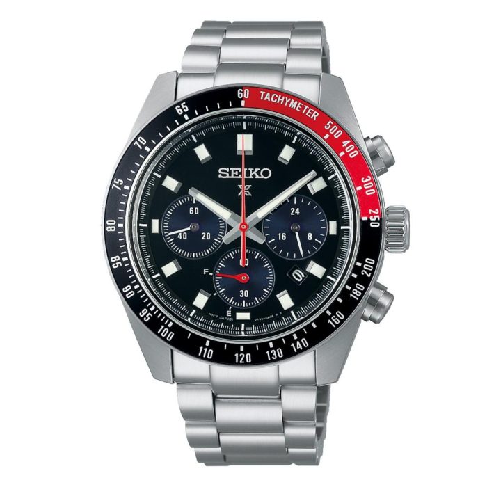 Seiko Prospex Speedtimer "Go Large" Solar Chronograph Silver Stainless Steel Bracelet SSC915P1