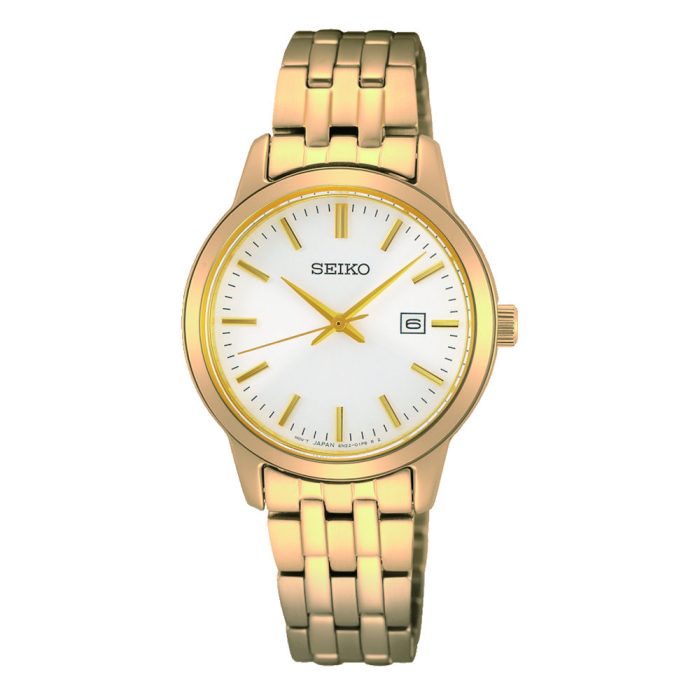 Seiko Essential Time Gold Stainless Steel Bracelet SUR412P1