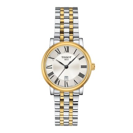 Tissot T-Classic Carson Premium Lady Two Tone Stainless Steel Bracelet T1222102203300