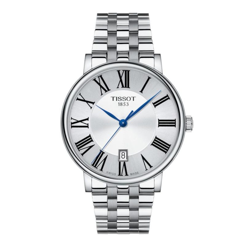 Tissot T-Classic Carson Premium Silver Stainless Steel Bracelet T1224101103300