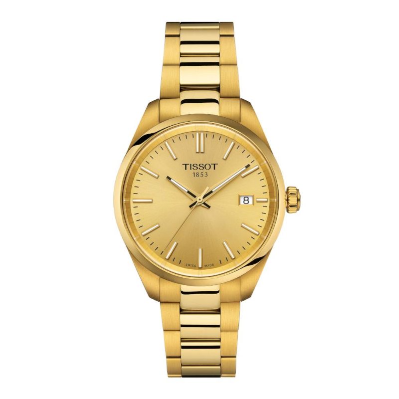 Tissot T-Classic PR 100 Gold Stainless Steel Bracelet T1502103302100