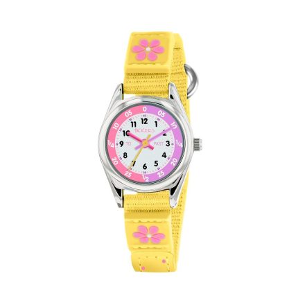 Tikkers Flower Yellow Fabric Strap TK0155