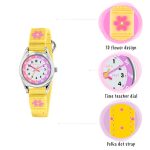 Tikkers Flower Yellow Fabric Strap TK0155