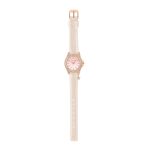 Tikkers Girls Crystals Beige Leather Strap TK0203