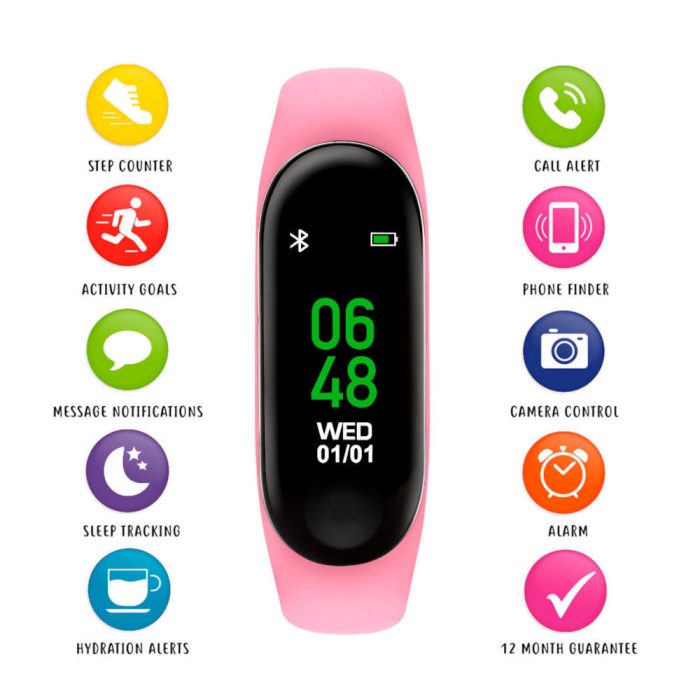 Tikkers Pink Silicone Strap Activity Tracker TKS01-0008