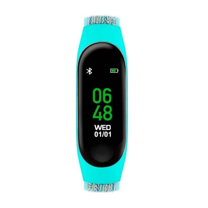 Tikkers Series 01 Turquoise Fabric Strap Activity Tracker TKS01-0020