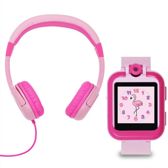 Tikkers Pink Silicone Strap Interactive Smartwatch & Headphone Set TKS02-0001