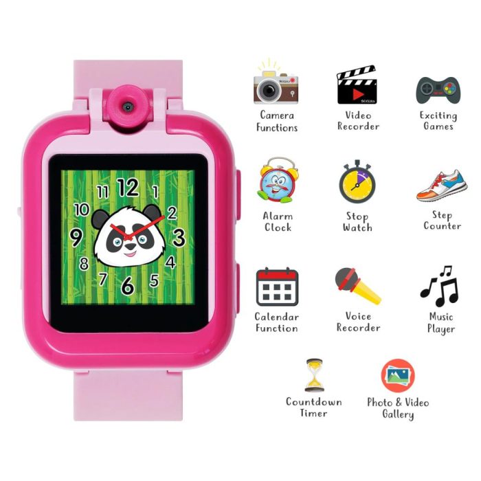 Tikkers Pink Silicone Strap Interactive Smartwatch & Headphone Set TKS02-0001