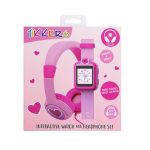 Tikkers Pink Silicone Strap Interactive Smartwatch & Headphone Set TKS02-0001