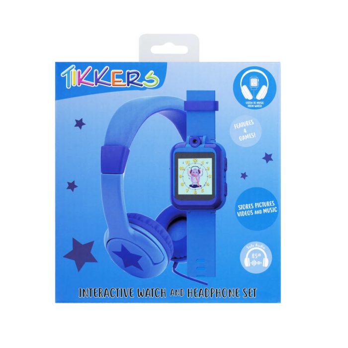 Tikkers Blue Silicone Strap Interactive Smartwatch & Headphone Set TKS02-0002