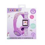 Tikkers Unicorn Pink Silicone Strap Interactive Smartwatch & Headphone Set TKS02-0003