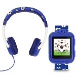 Tikkers Football Blue Silicone Strap Interactive Smartwatch & Headphone Set TKS02-0004