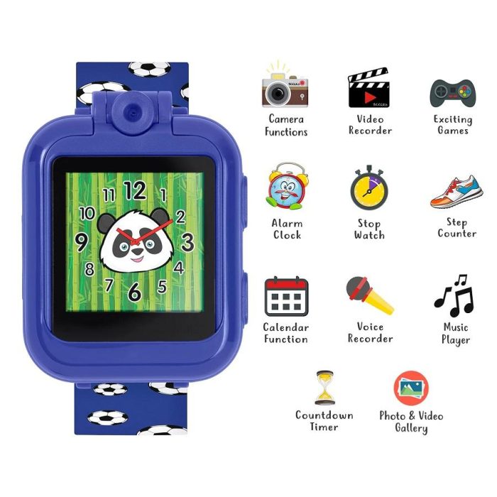 Tikkers Football Blue Silicone Strap Interactive Smartwatch & Headphone Set TKS02-0004