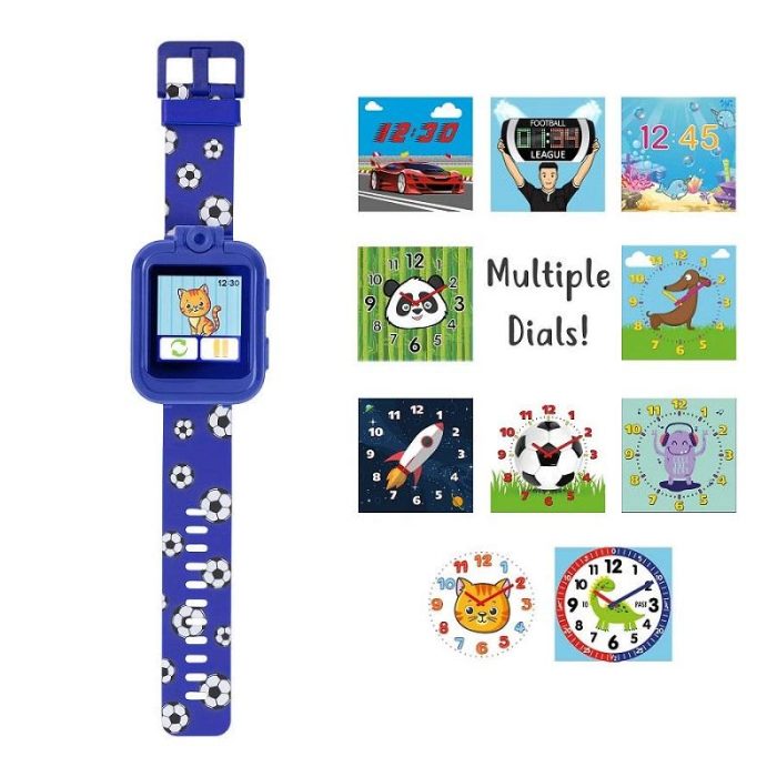 Tikkers Football Blue Silicone Strap Interactive Smartwatch & Headphone Set TKS02-0004